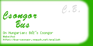 csongor bus business card